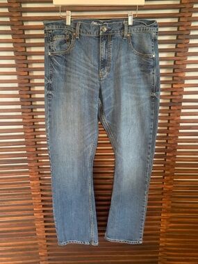 Wrangler Men's Slim Boot Blue Denim Jeans